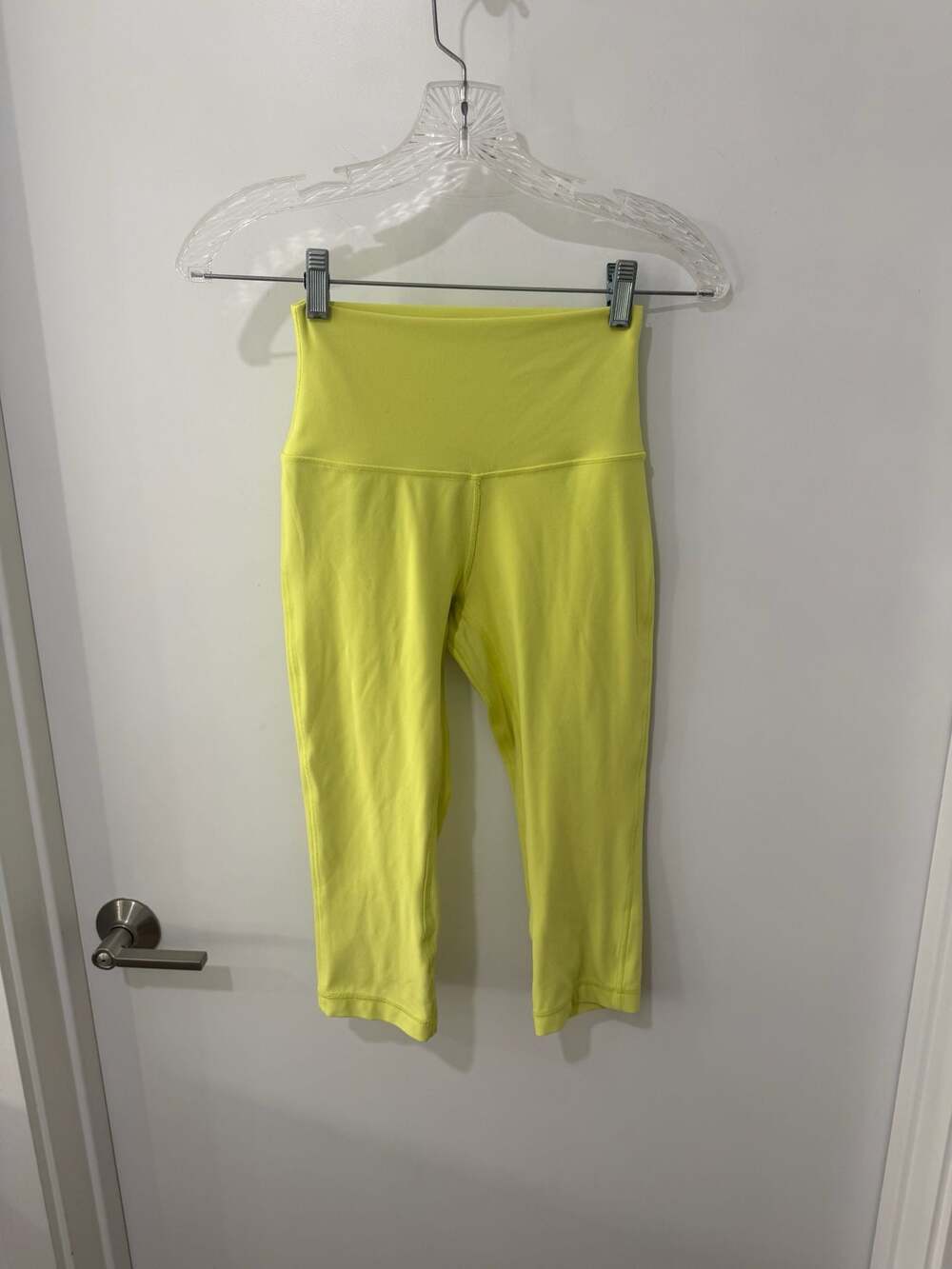 Lululemon Align High-Rise Crop Leggings, Size 4, Yellow